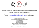 Spring 2024 - Soccer Coaches and Assistants Needed!