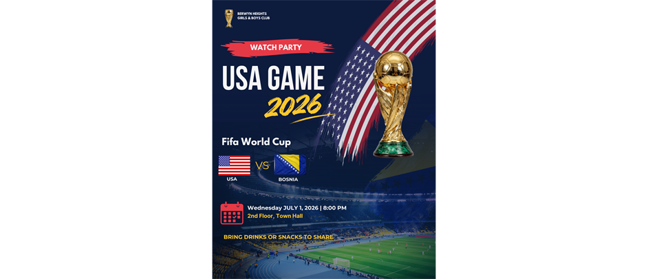 FIFA World Cup Watch Party - July 1st @ Town Hall